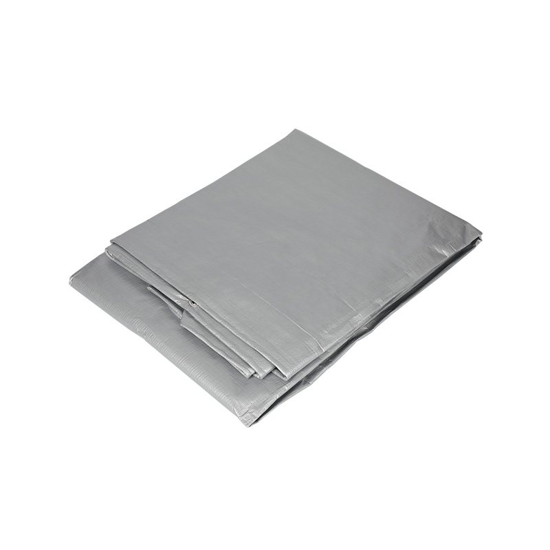 Толстый серебристо-зеленый водонепроницаемый пластиковый брезент для кемпинга из полиэтилена